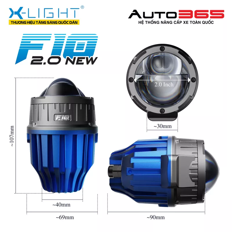 Bi gầm X-Light F10 2.0 New - Hình 6