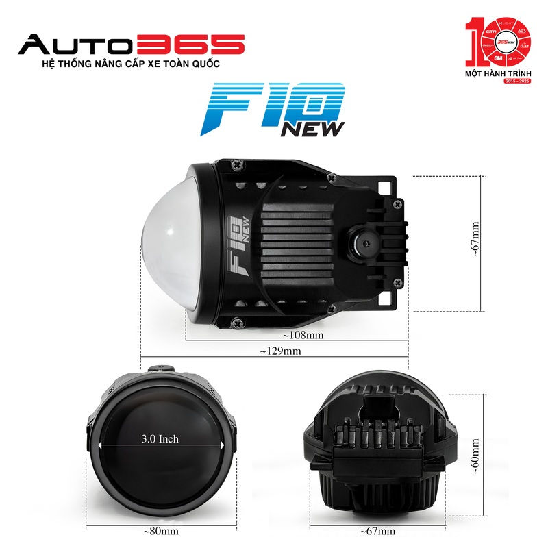 ĐÈN BI GẦM X-LIGHT F10 NEW (2025)