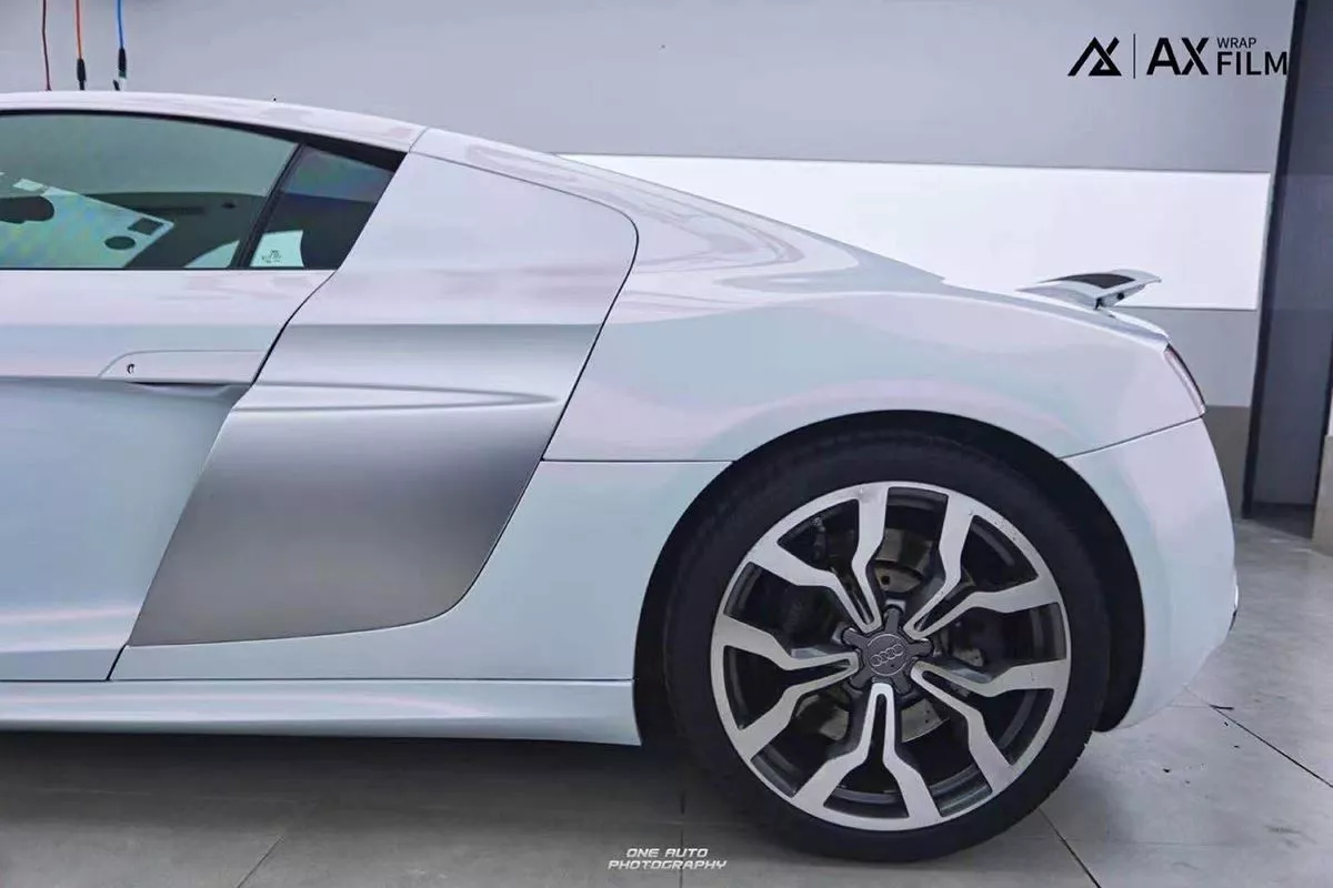 AX WRAP FILM DIAMOND WHITE PINK - MÀU TRẮNG KIM CƯƠNG ÁNH HỒNG - Hình 2