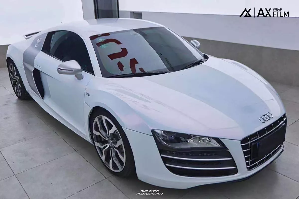 AX WRAP FILM DIAMOND WHITE PINK - MÀU TRẮNG KIM CƯƠNG ÁNH HỒNG - Hình 1