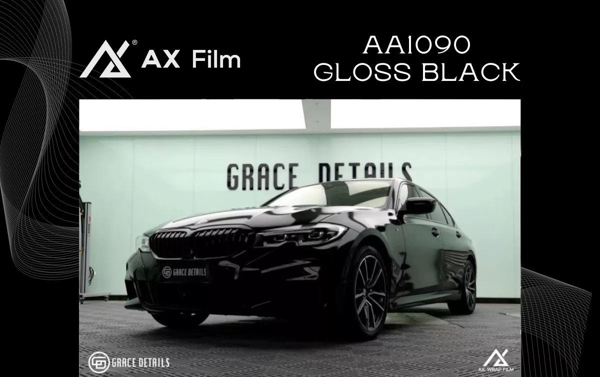 AX Wrap Film Gloss Black - Đen bóng BMW 325 - Hình 1