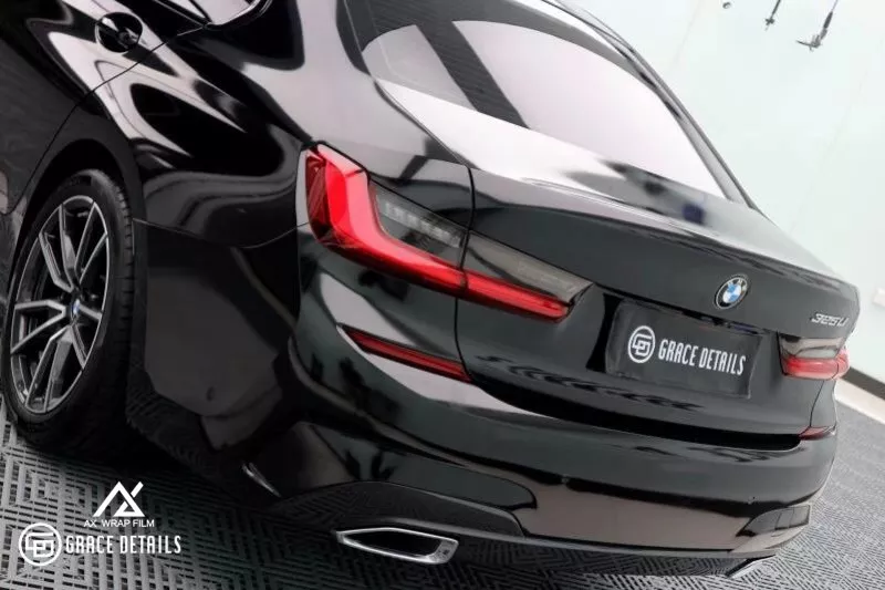 AX Wrap Film Gloss Black - Đen bóng BMW 325 - Hình 5
