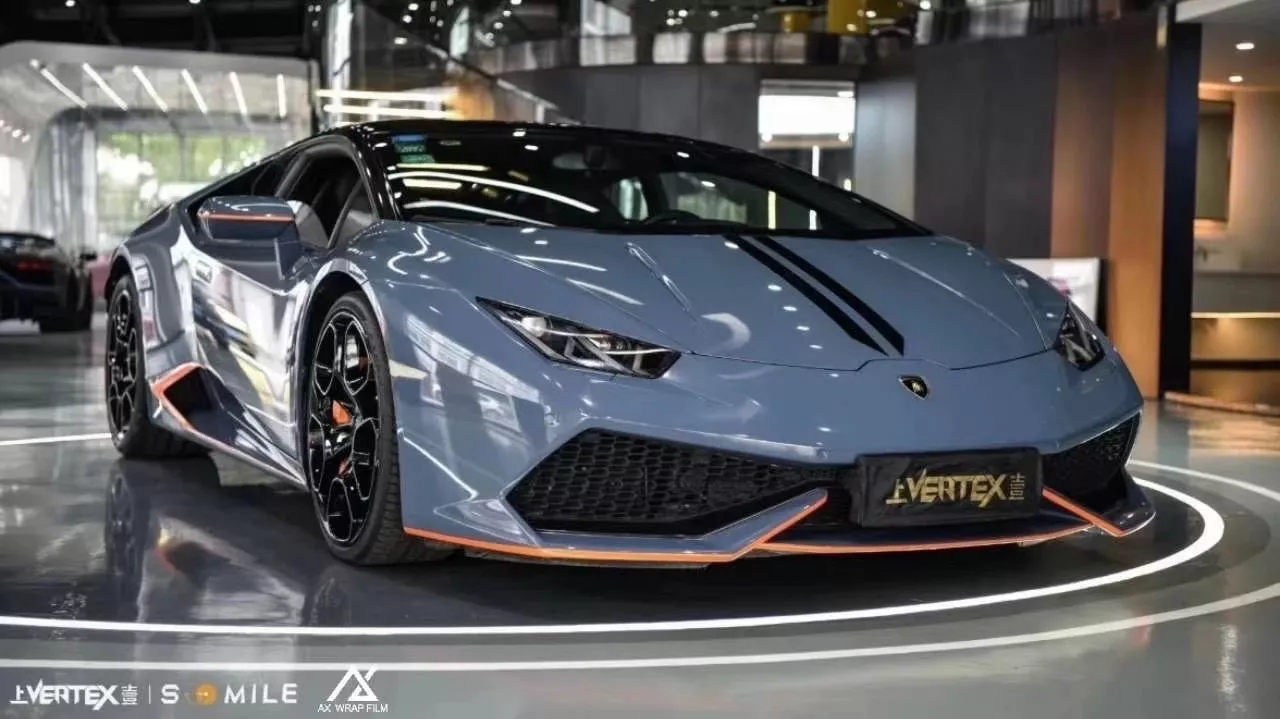 AX WRAP FILM GLOSS CEMENT GRAY – XÁM XI MĂNG BÓNG LAMBORGHINI - Hình 4