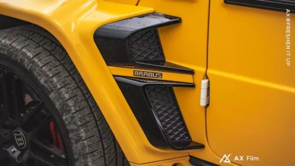 AX WRAP FILM GLOSS DEEP YELLOW – MÀU VÀNG ĐẬM BÓNG MERCEDES BENZ G63 - Hình 4