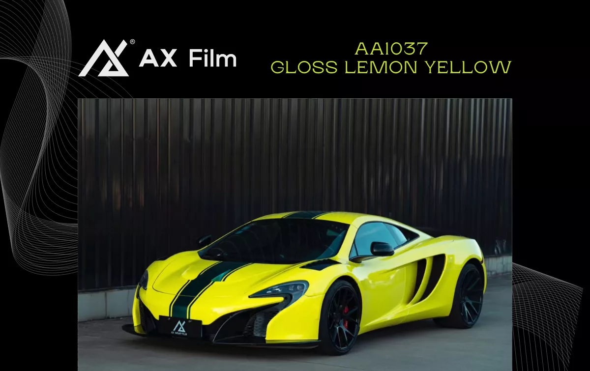 AX WRAP FILM GLOSS LEMON YELLOW – VÀNG CHANH BÓNG MCLAREN - Hình 1