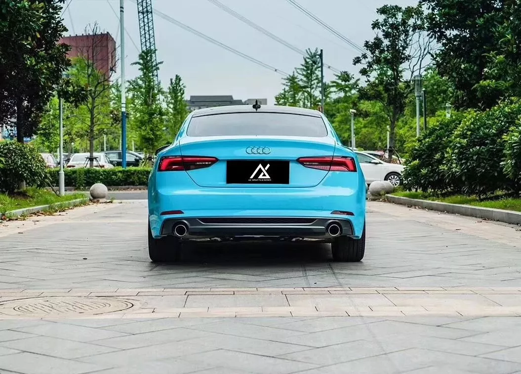 AX WRAP FILM GLOSS LIGHT SKY BLUE –XANH BẦU TRỜI BÓNG NHẸ AUDI - Hình 2