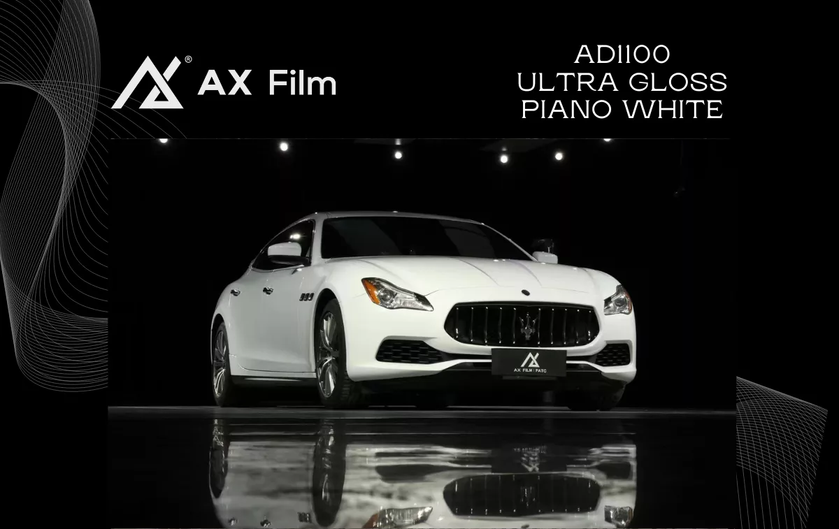 AX WRAP FILM GLOSS PIANO WHITE - TRẮNG PIANO BÓNG MASERATI QUATTROPORTE - Hình 1