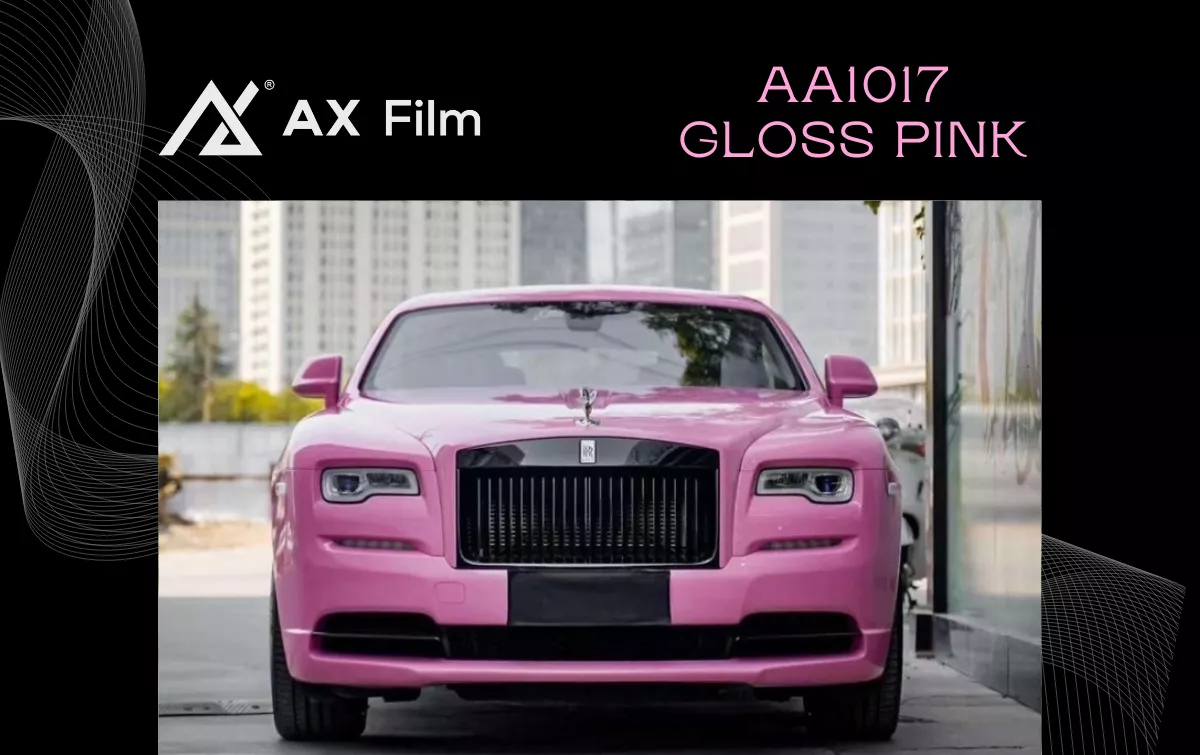 AX WRAP FILM GLOSS PINK - MÀU HỒNG BÓNG - Hình 1
