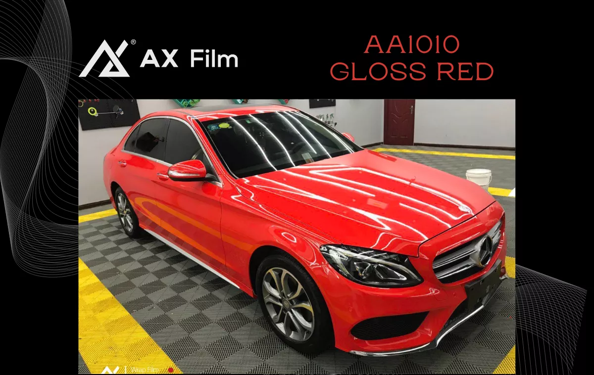 AX WRAP FILM GLOSS RED - ĐỎ BÓNG - MERCEDES BENZ C - Hình 1