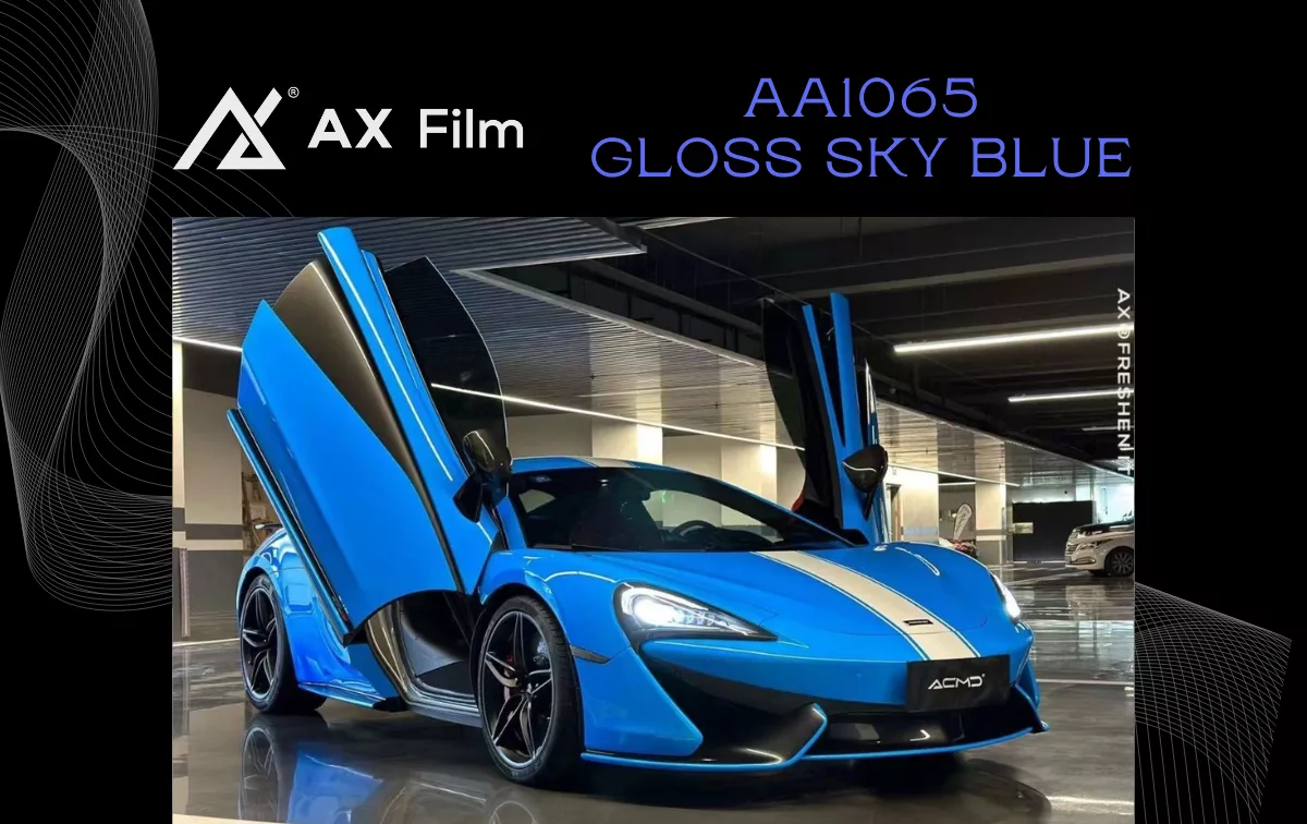 AX WRAP FILM GLOSS SKY BLUE – XANH BẦU TRỜI BÓNG MCLAREN 570S - Hình 1