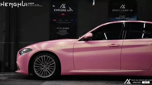 AX WRAP FILM MATTE DIAMOND CHARM GOLDEN PINK - MÀU VÀNG HỒNG ÁNH KIM CƯƠNG MỜ QUYẾN RŨ - Hình 2
