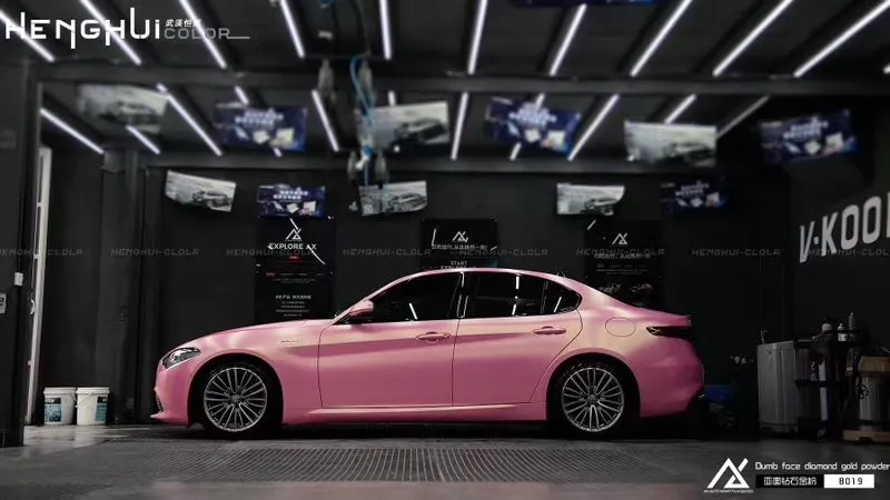 AX WRAP FILM MATTE DIAMOND CHARM GOLDEN PINK - MÀU VÀNG HỒNG ÁNH KIM CƯƠNG MỜ QUYẾN RŨ - Hình 1