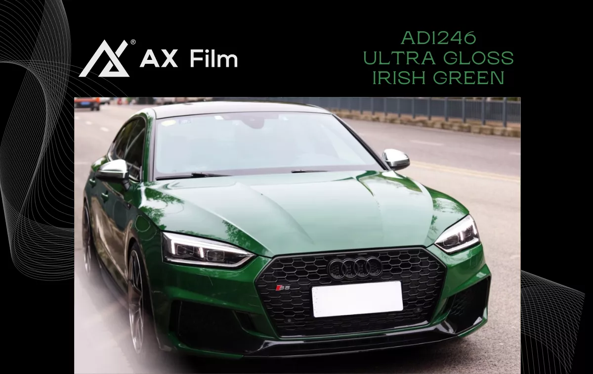 AX PPF/WRAP FILM ULTRA GLOSS IRISH GREEN – XANH AILEN SIÊU BÓNG AUDI S5 - Hình 1