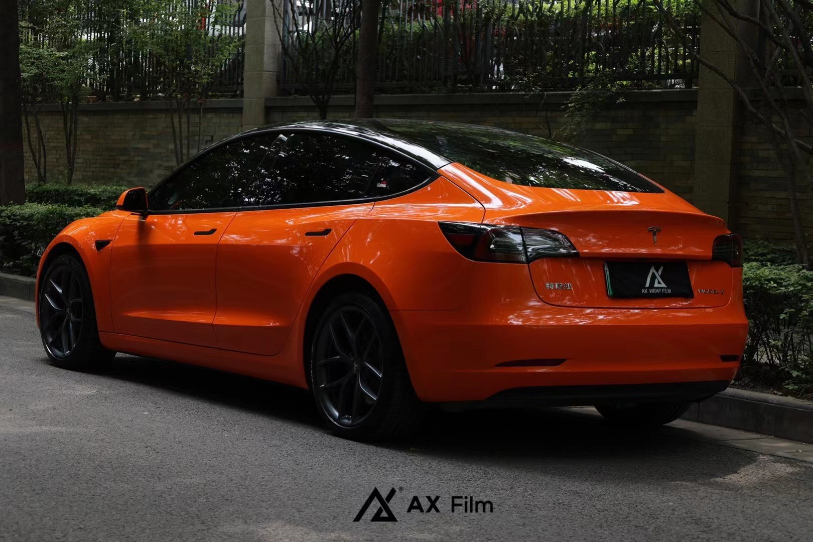 AX WRAP FILM ULTRA GLOSS ORANGE - CAM SIÊU BÓNG TESLA MODEL 3