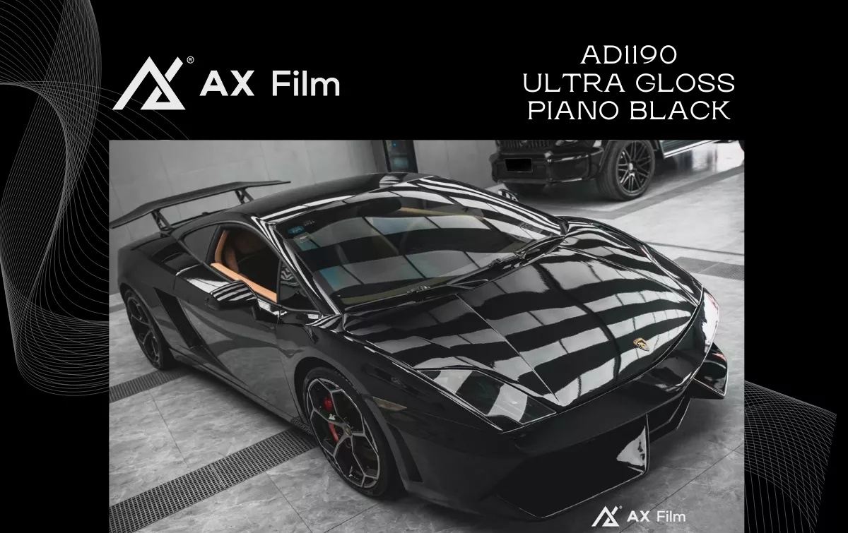 AX PPF/WRAP FILM ULTRA GLOSS PIANO BLACK – ĐEN PIANO SIÊU BÓNG LAMBORGHINI - Hình 1