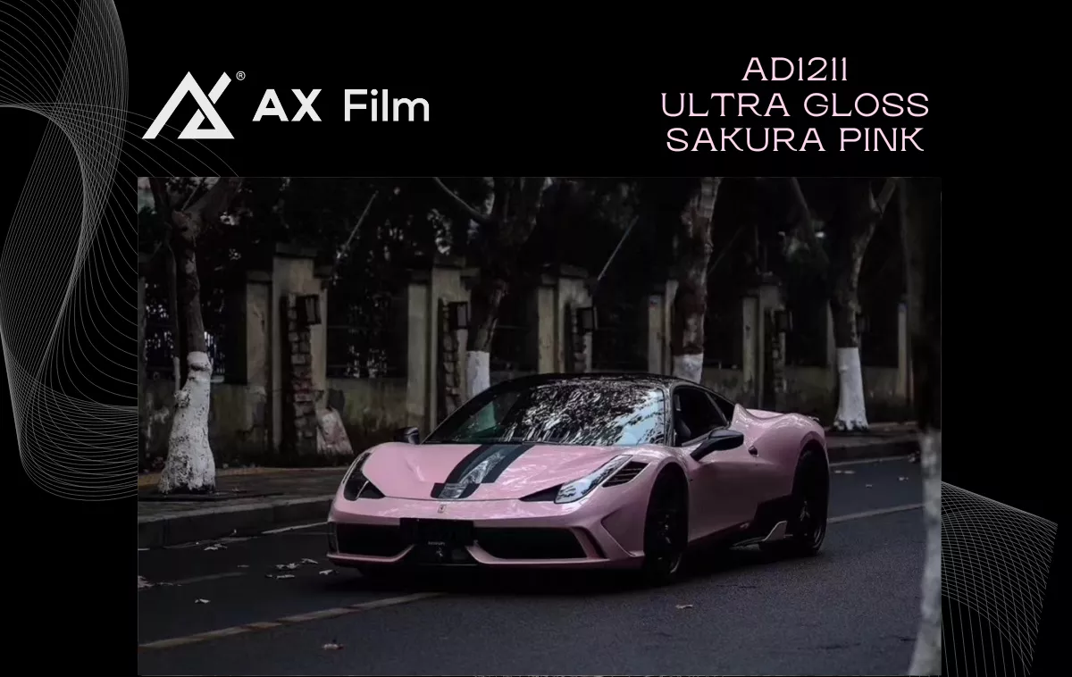 AX PPF/WRAP FILM ULTRA GLOSS SAKURA PINK – HỒNG SAKURA SIÊU BÓNG FERRARI 458 SPECIALE - Hình 1
