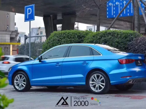 AX WRAP FILM PEARL METALLIC BLUE - MÀU XANH NGỌC TRAI - Hình 4