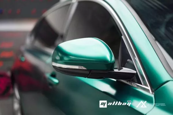 AX WRAP FILM PEARL METALLIC EMERALD - XANH NGỌC LỤC BẢO HIỆU ỨNG NGỌC TRAI KIM LOẠI - Hình 3