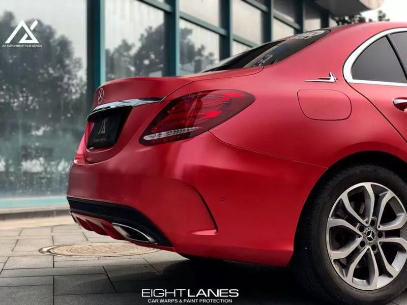 AX WRAP FILM PEARL METALLIC RED - MÀU NGỌC TRAI ĐỎ ÁNH KIM - Hình 3