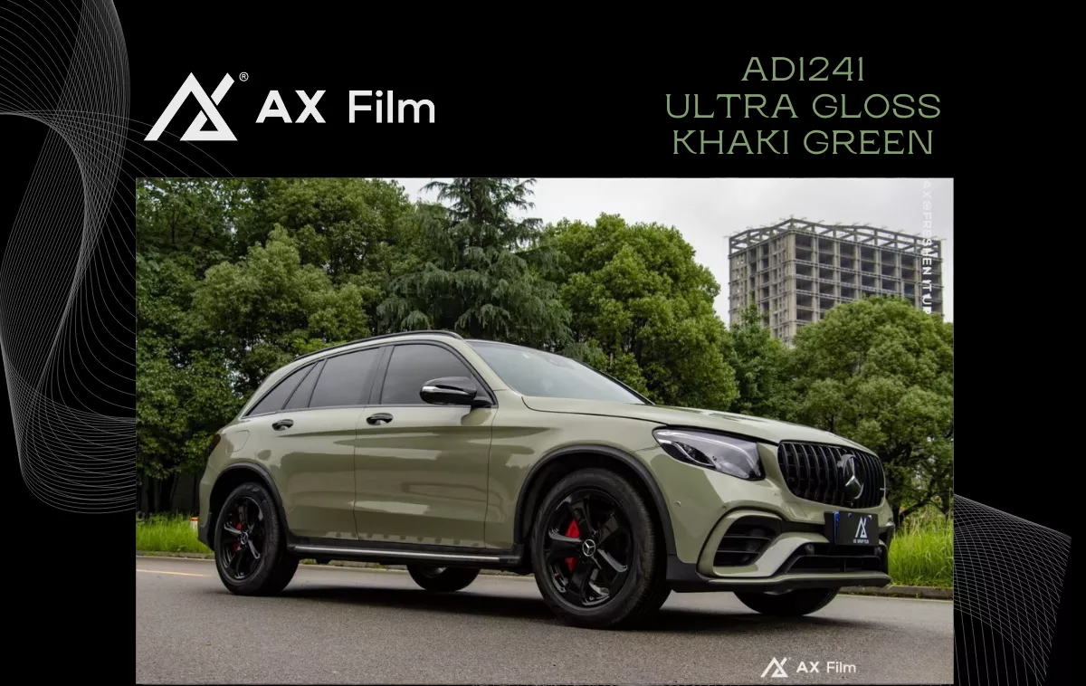 AX WRAP FILM ULTRA GLOSS KHAKI GREEN - XANH KHAKI SIÊU BÓNG - Hình 1
