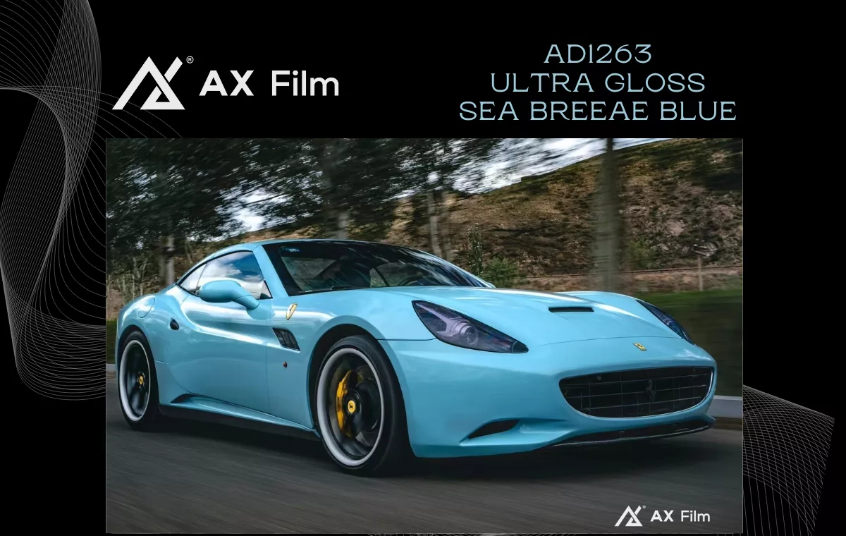 AX WRAP FILM ULTRA GLOSS SEA BREEZE BLUE - XANH GIÓ BIỂN - Hình 1