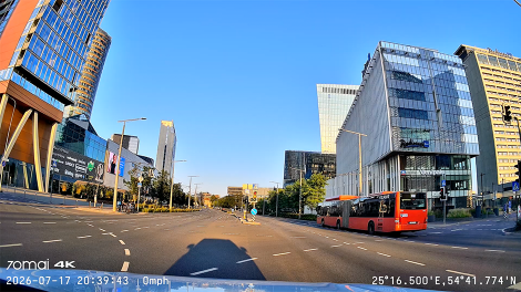Ảnh mẫu 4K có GPS – 70mai A900 Ultra
