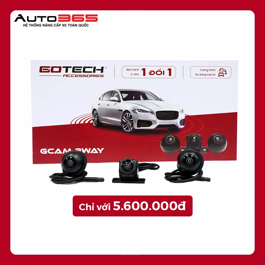 CAMERA 3 MẮT Ô TÔ GOTECH GCAM - 3 WAY - Hình 1