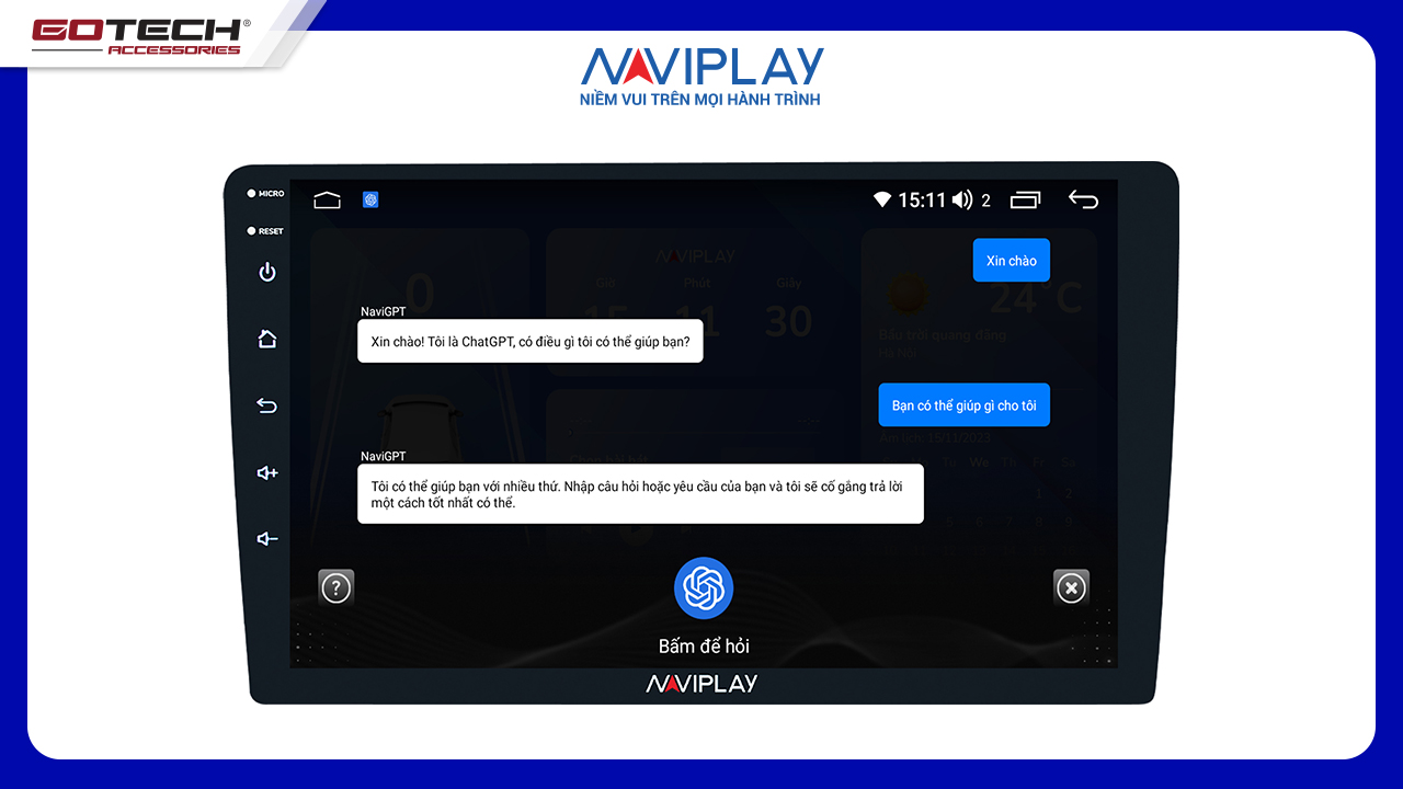 MÀN HÌNH ANDROID Ô TÔ NAVIPLAY N360