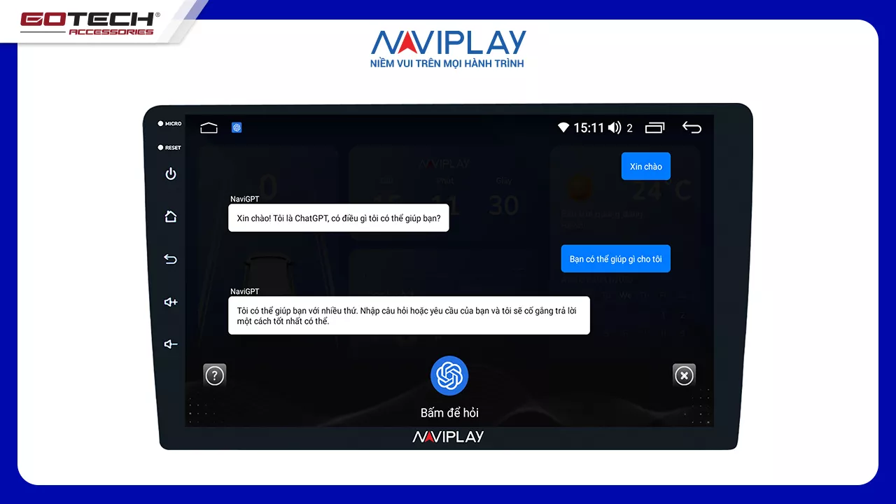 MÀN HÌNH ANDROID Ô TÔ NAVIPLAY N360 - Hình 2