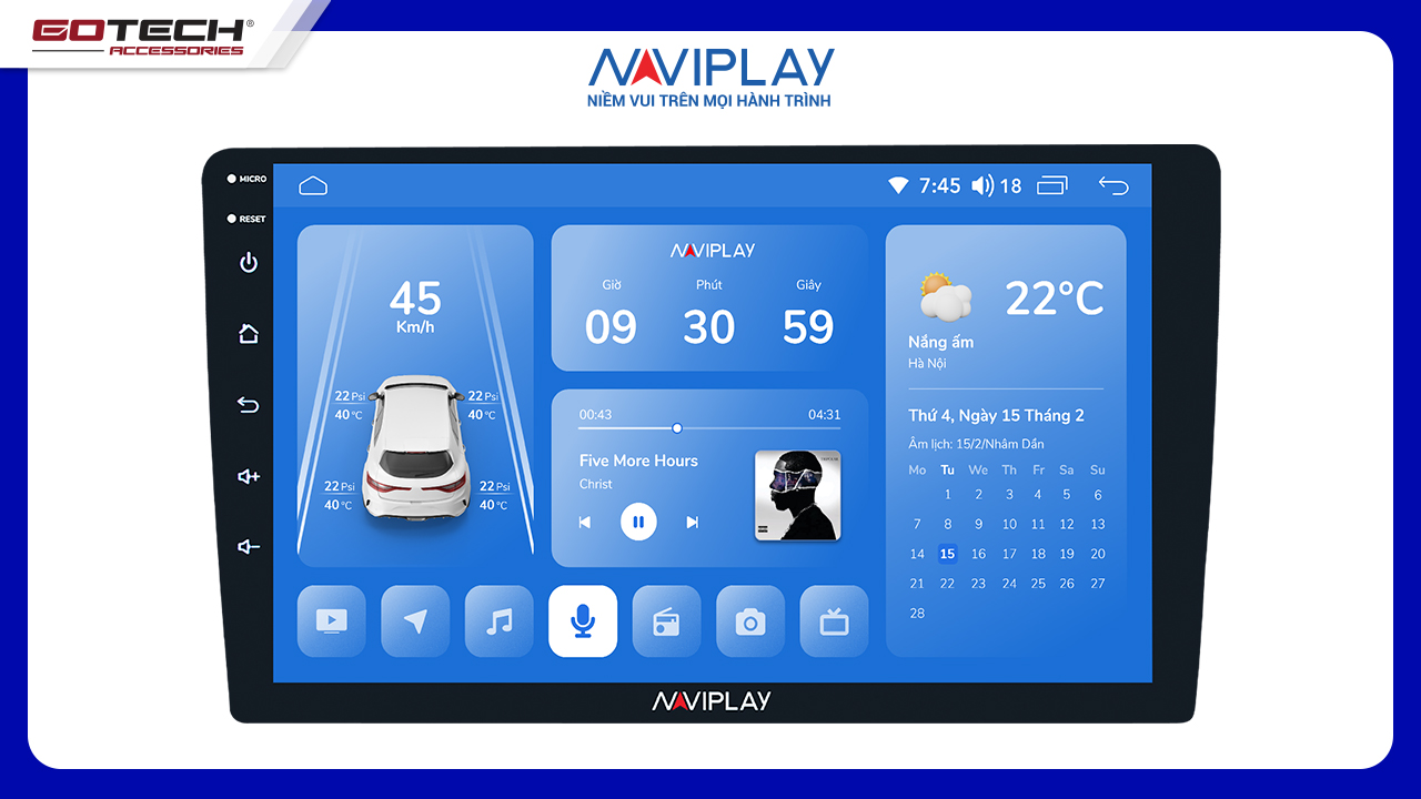 MÀN HÌNH ANDROID Ô TÔ NAVIPLAY N360