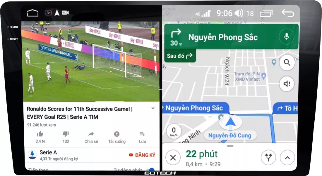 MÀN HÌNH Ô TÔ THÔNG MINH GOTECH GT2K 360 - Hình 1