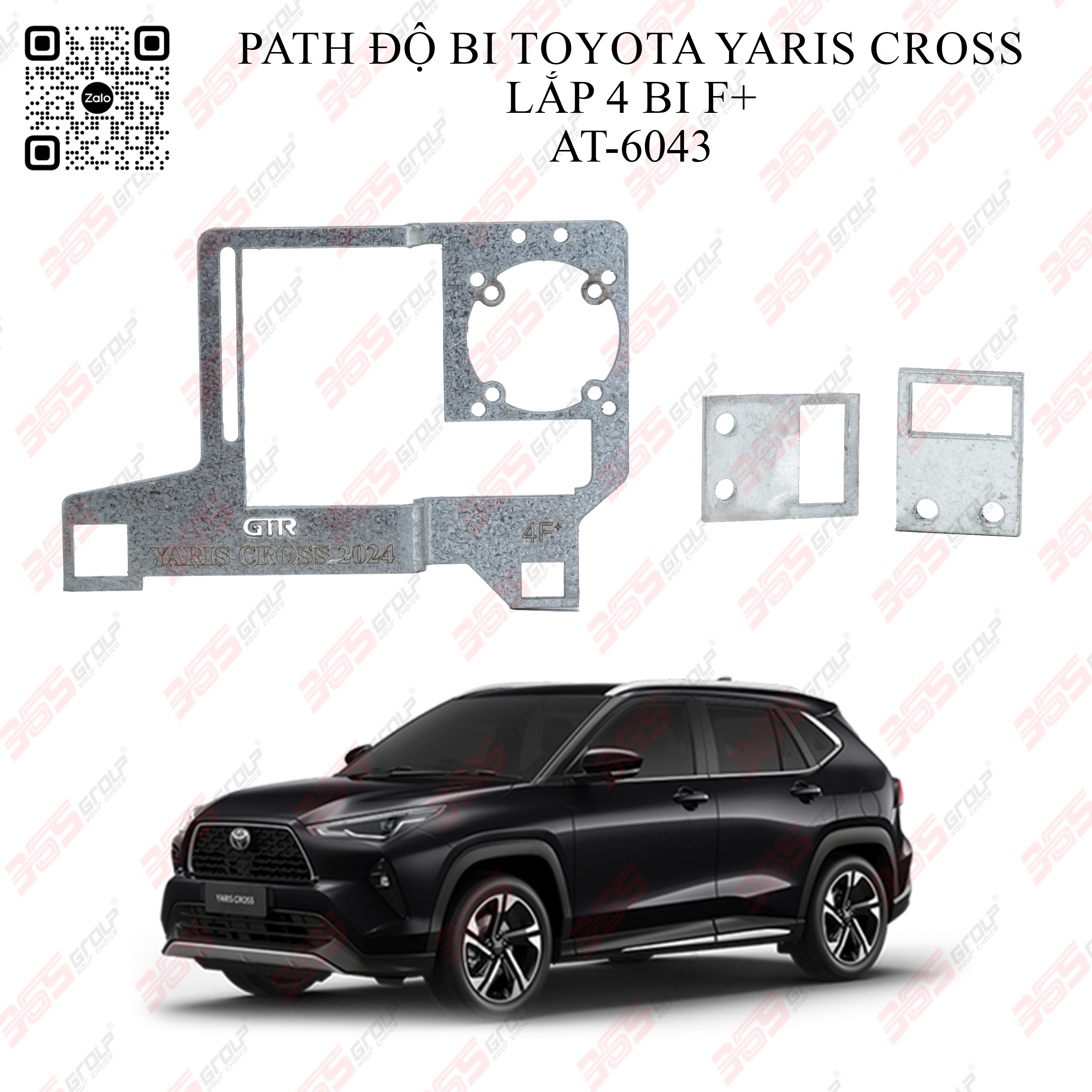 AT 6043 PATH ĐỘ BI TOYOTA YARIS CROSS LẮP 4 BI F+