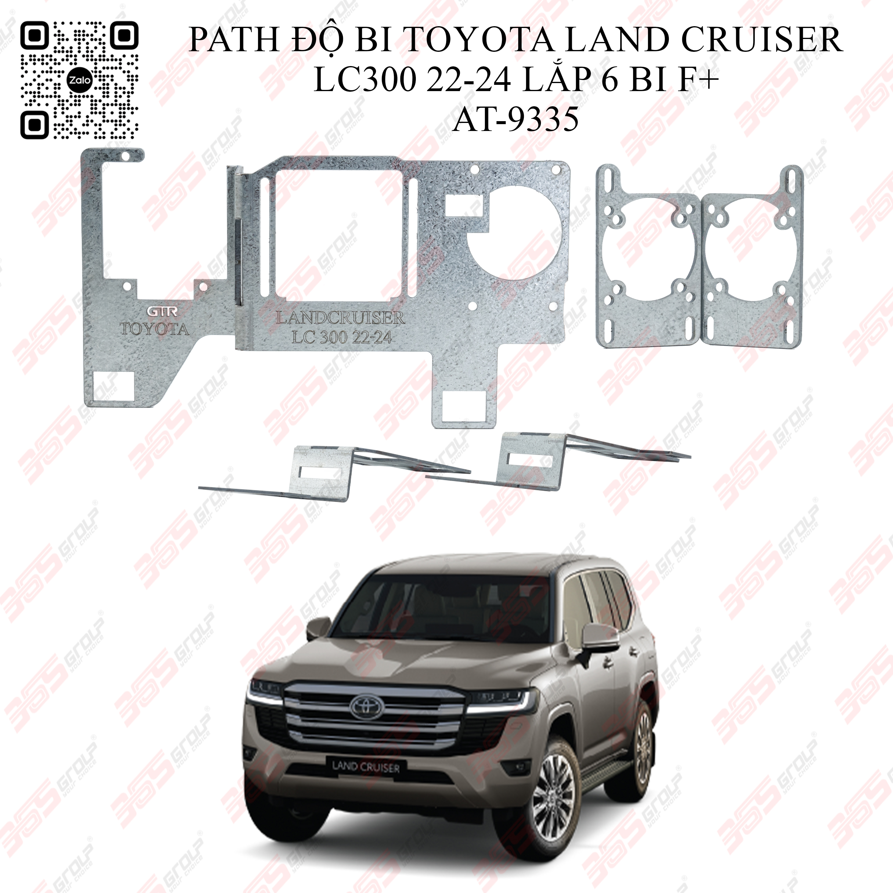 AT 9335 PATH ĐỘ BI TOYOTA LAND CRUISER LC300 22 24 LẮP 6 BI F+