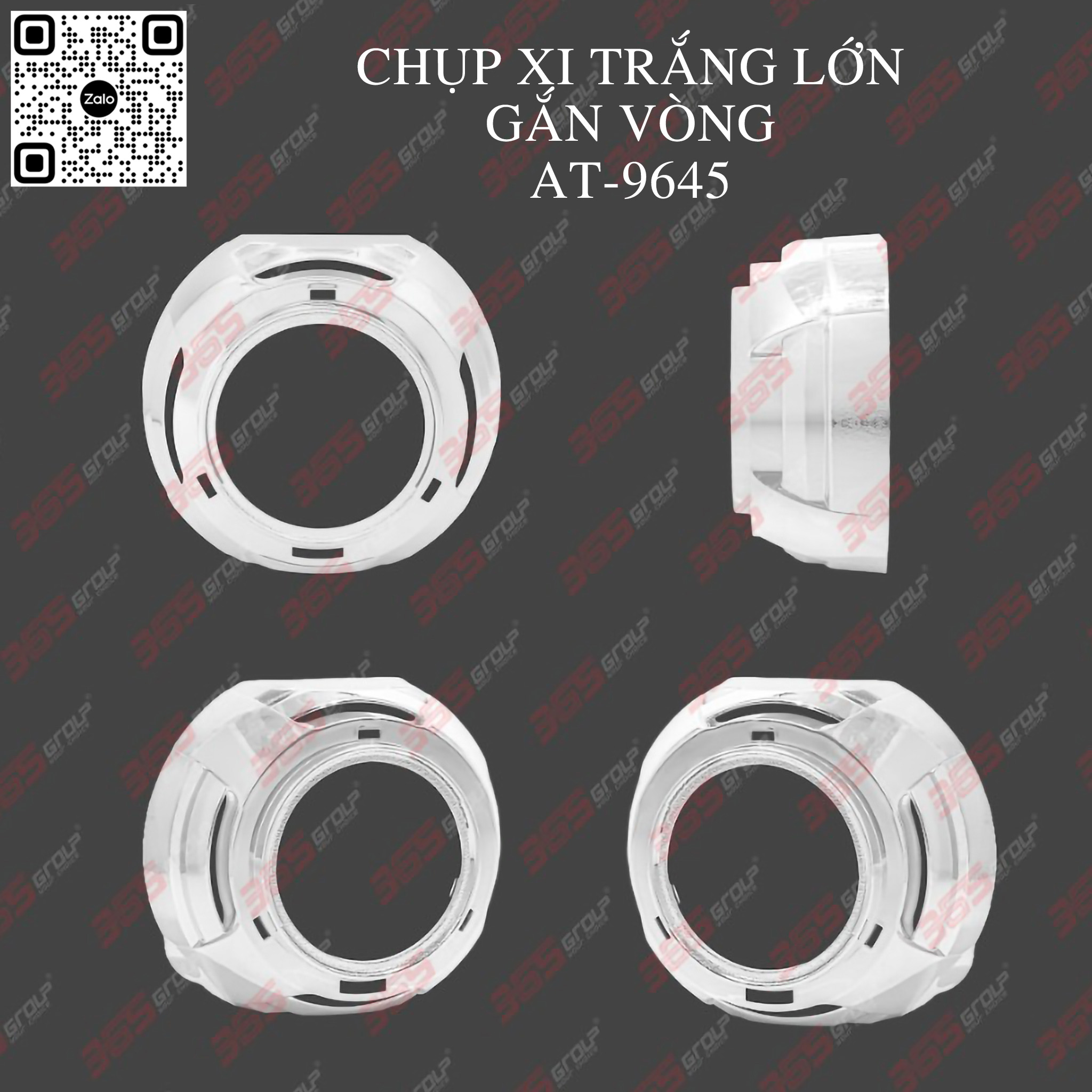 CHỤP XI TRẮNG LỚN GẮN VÒNG AT 9645