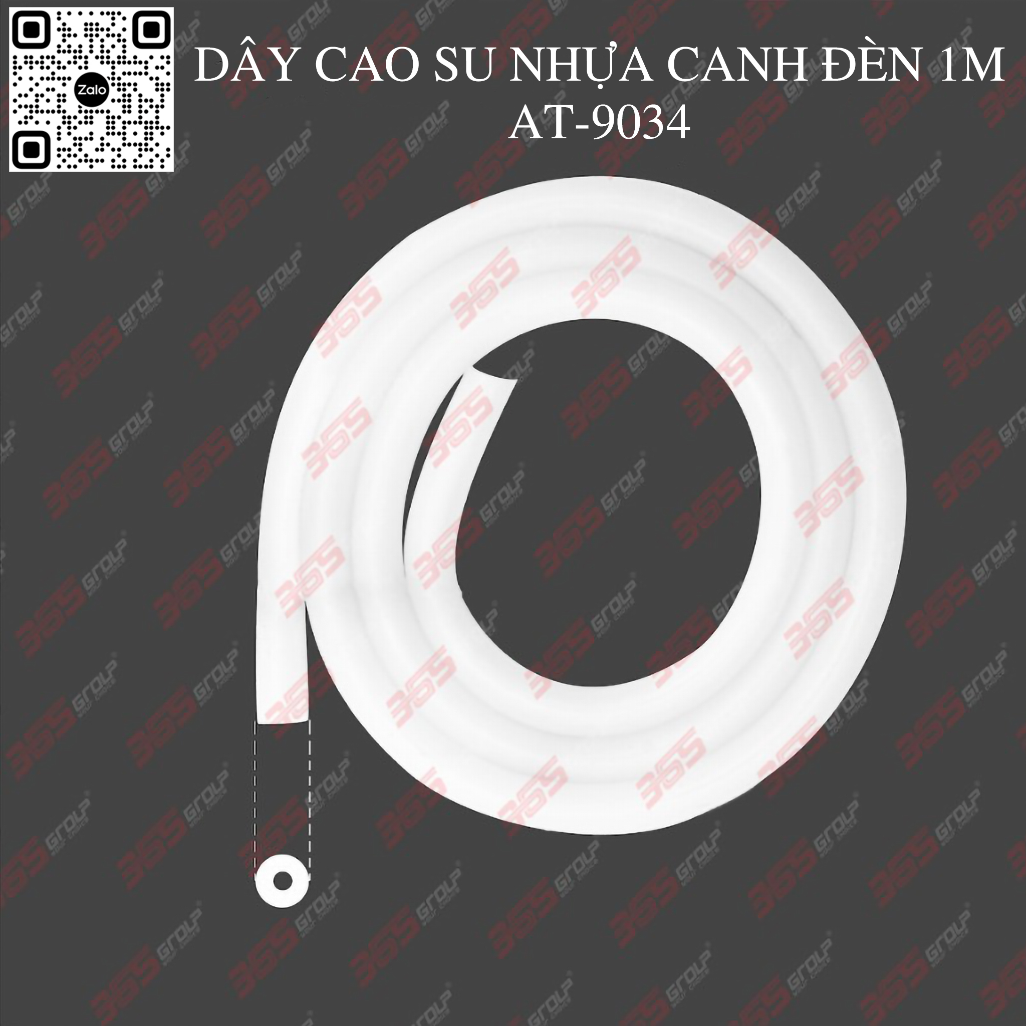 DÂY CAO SU NHỰA CANH ĐÈN (1 MÉT) AT 9034
