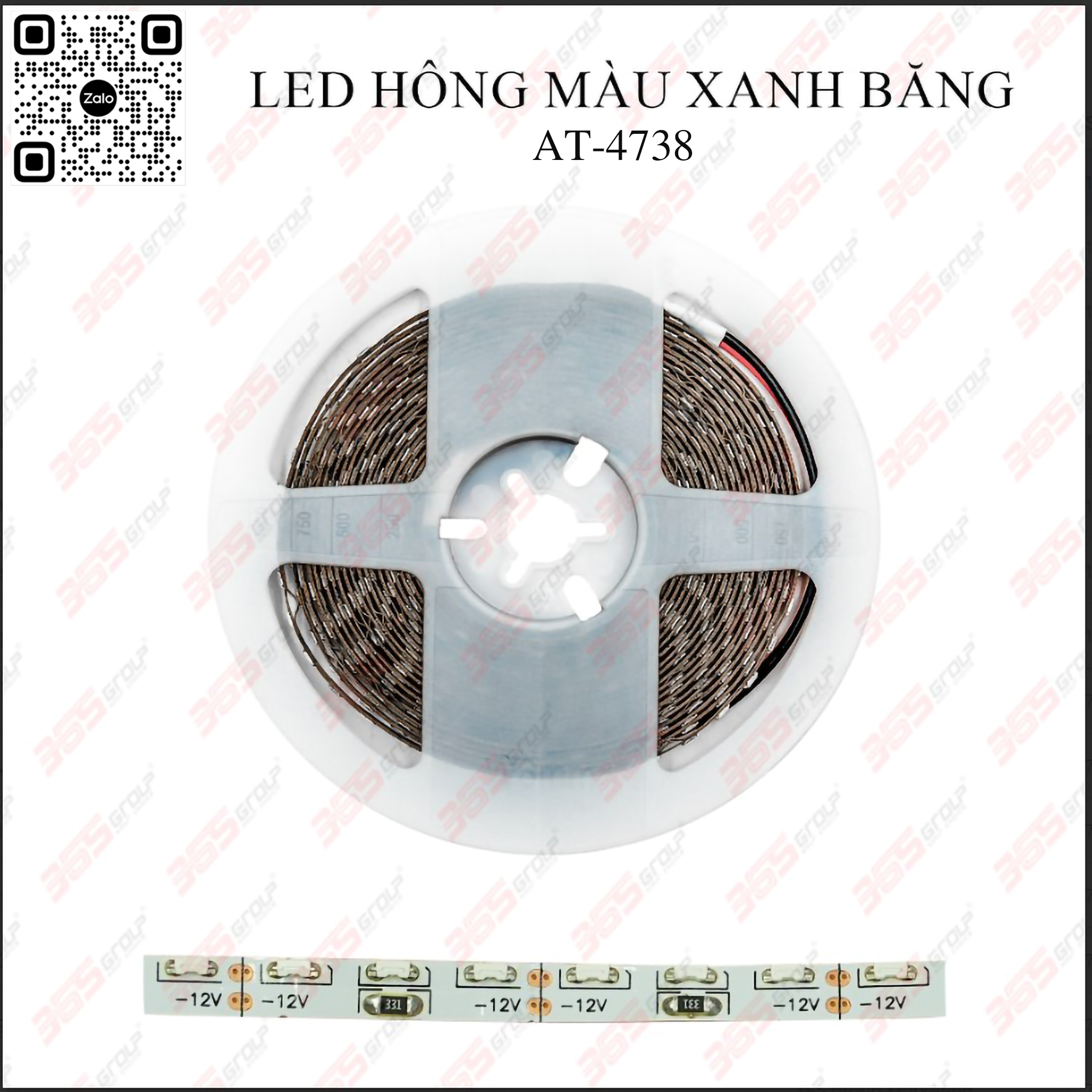 LED HÔNG MÀU XANH BĂNG AT 4738