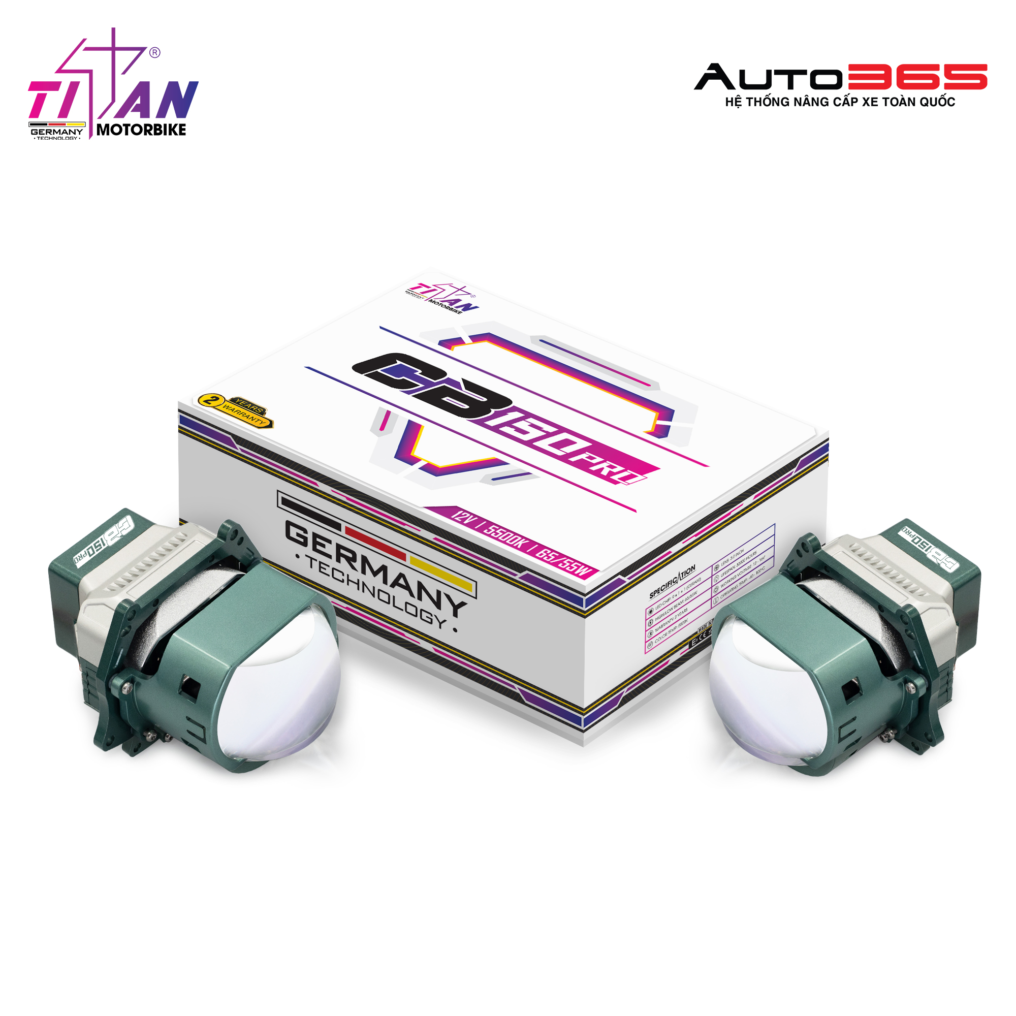 BI LED TITAN MOTO CB150 PRO SQUARE