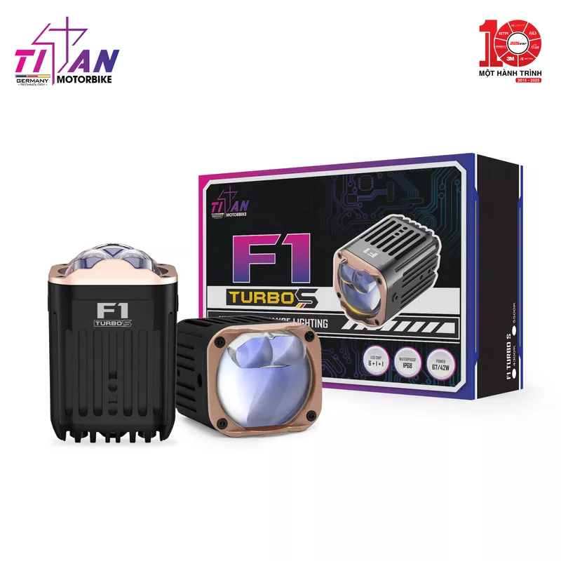 ĐÈN TRỢ SÁNG TITAN MOTO F1 TURBO S - Hình 3