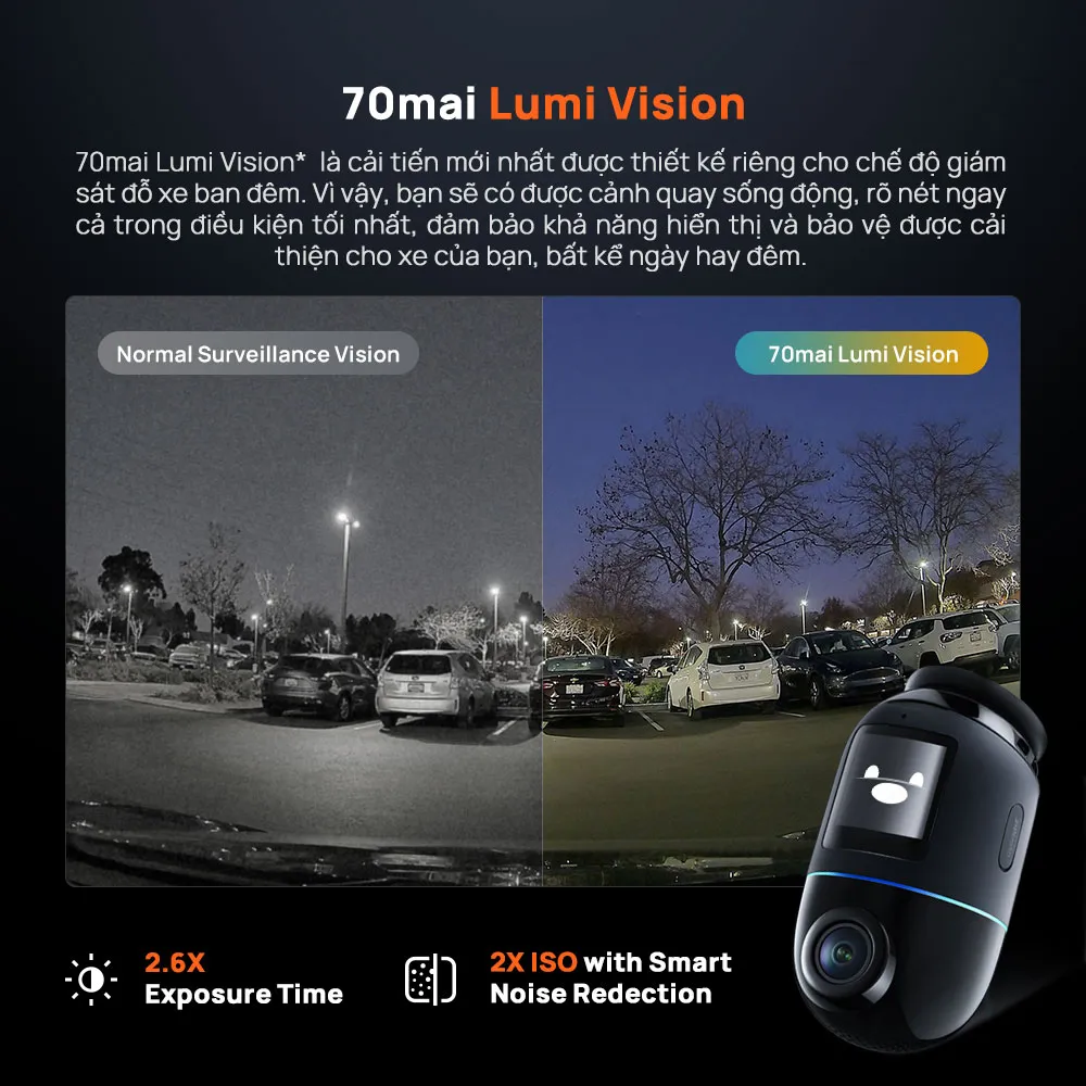 Camera hành trình 70mai Omni X800 4K - Hình 3