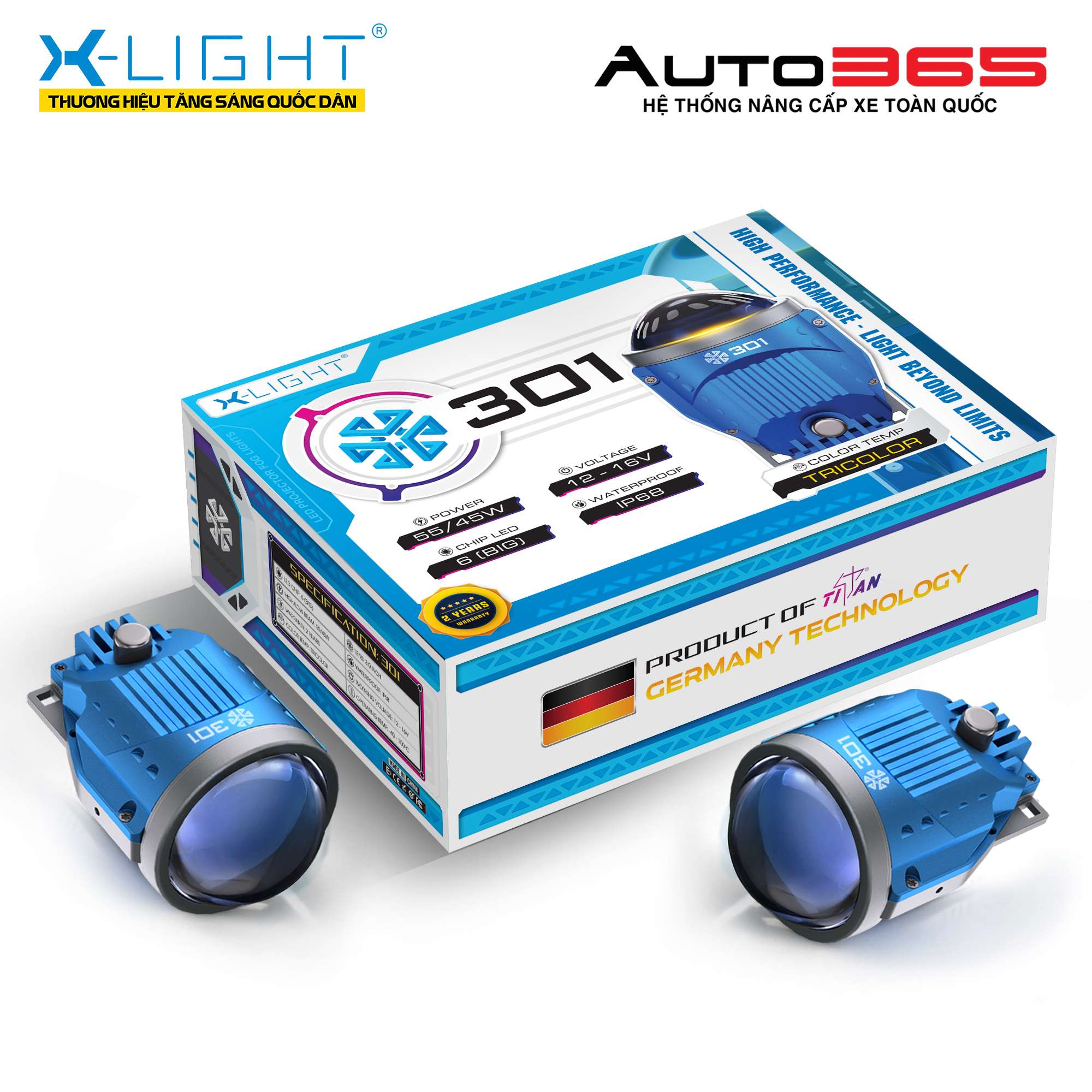 ĐÈN BI GẦM X-LIGHT 301 V2