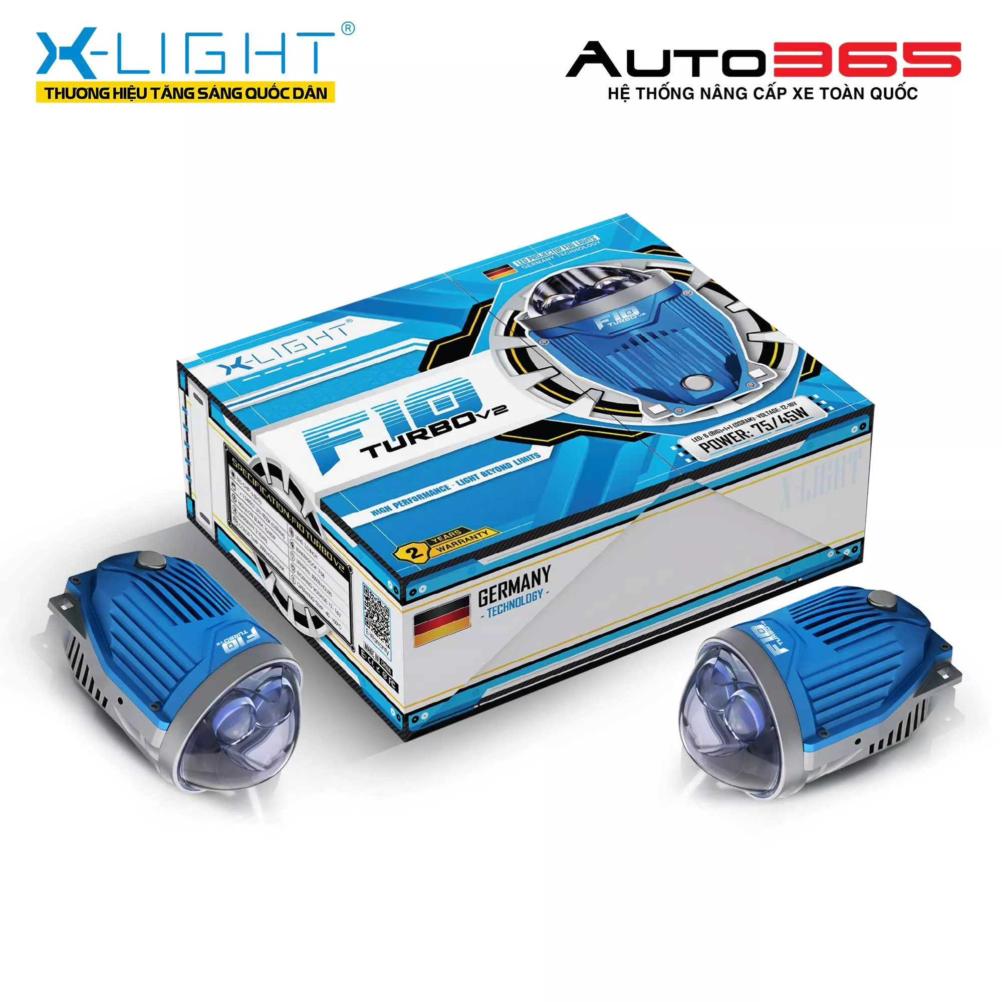 Đèn bi gầm X-Light F10 Turbo 24V V2