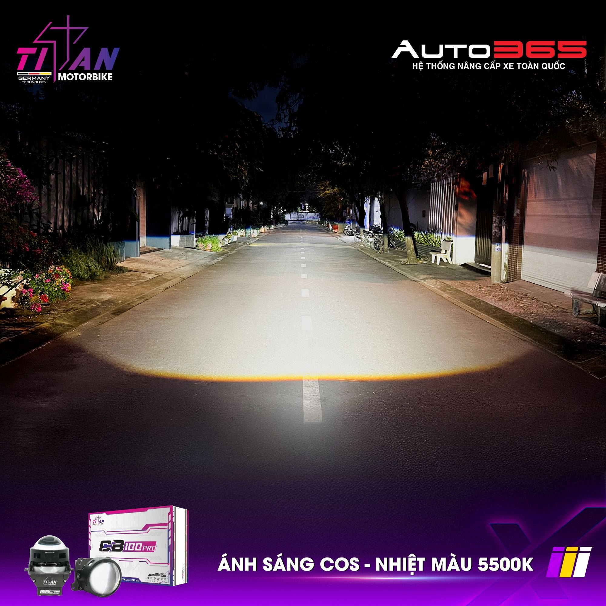 BI LED TITAN MOTO CB100 PRO