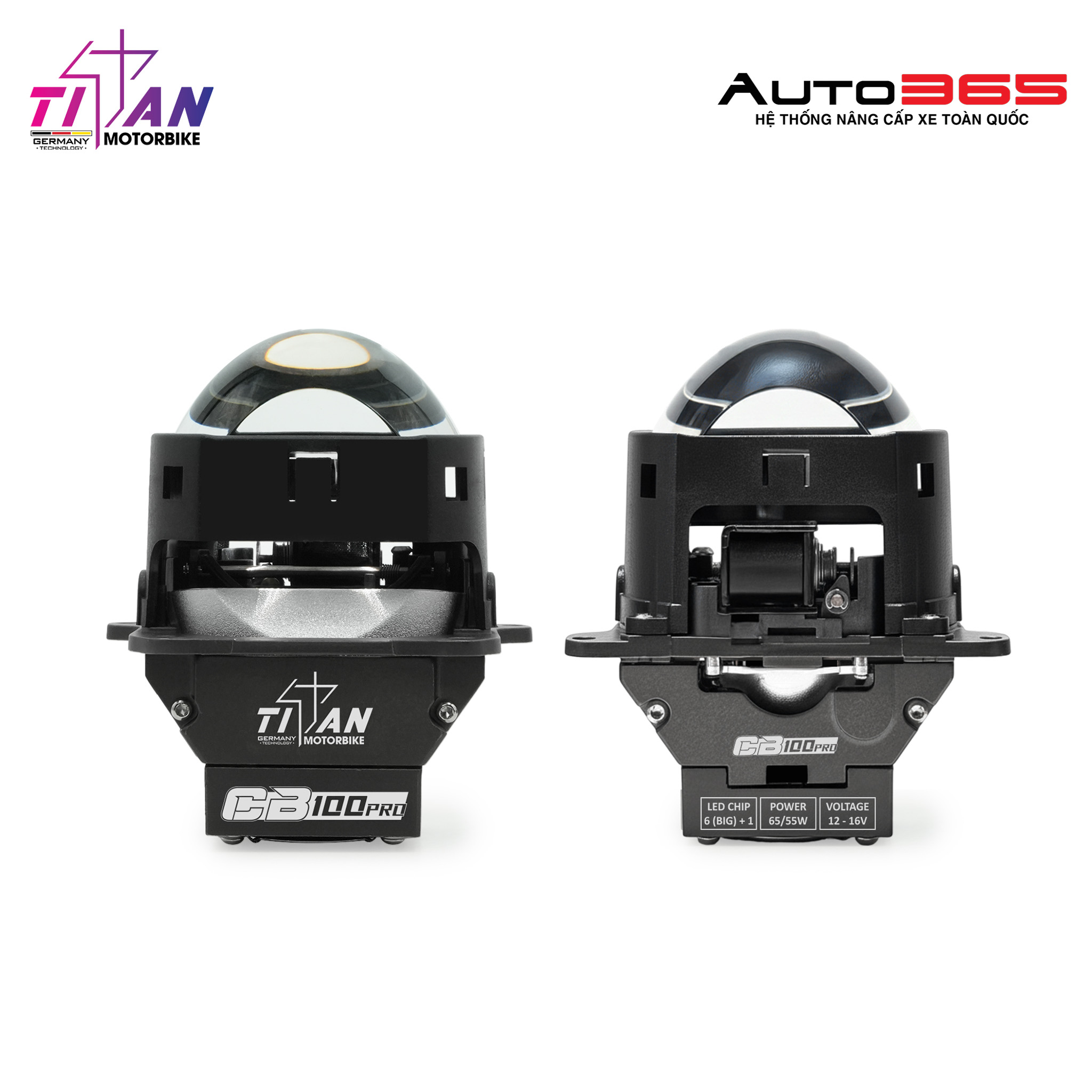 BI LED TITAN MOTO CB100 PRO SQUARE