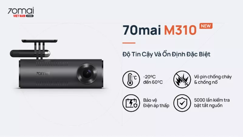 Camera hành trình 70mai M310 - Hình 3