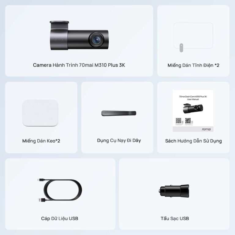 Camera Hành Trình 70mai M310 Plus 3K
