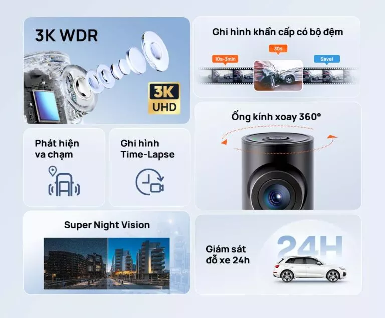 Camera Hành Trình 70mai M310 Plus 3K - Hình 3