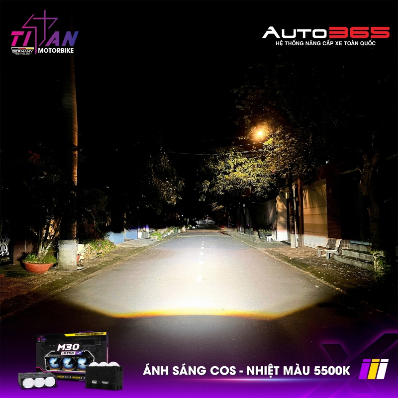 ĐÈN TRỢ SÁNG TITAN MOTO M30 ULTRA V2