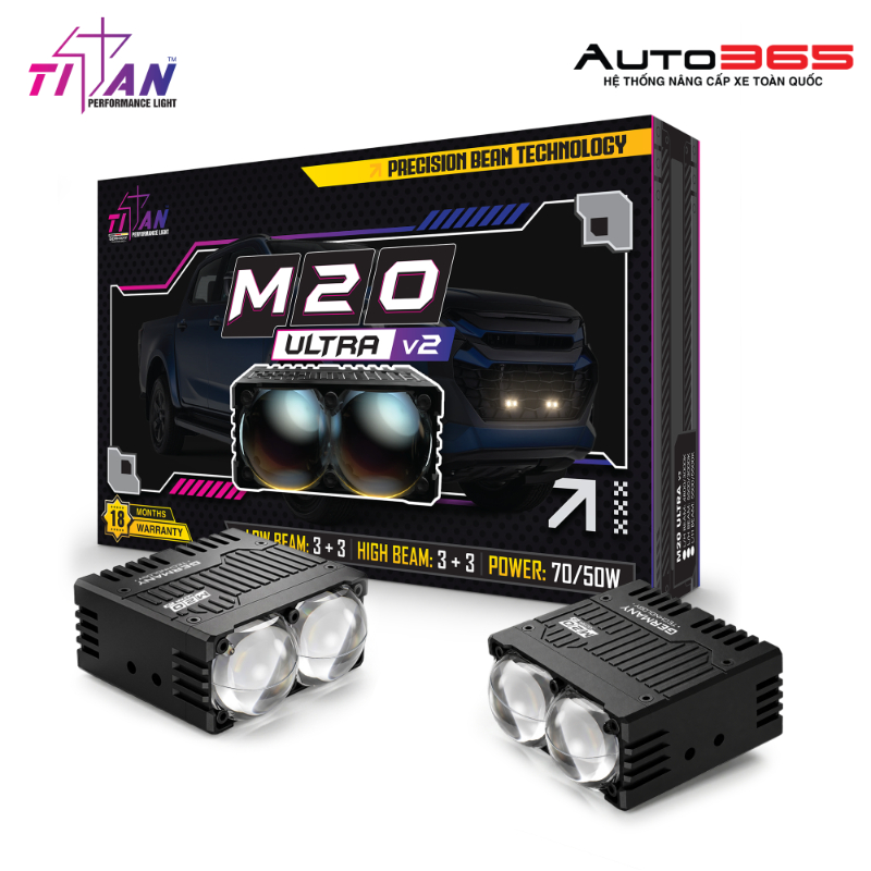 Đèn gầm dạng rời Titan Moto M20 Ultra V2 - Hình 2