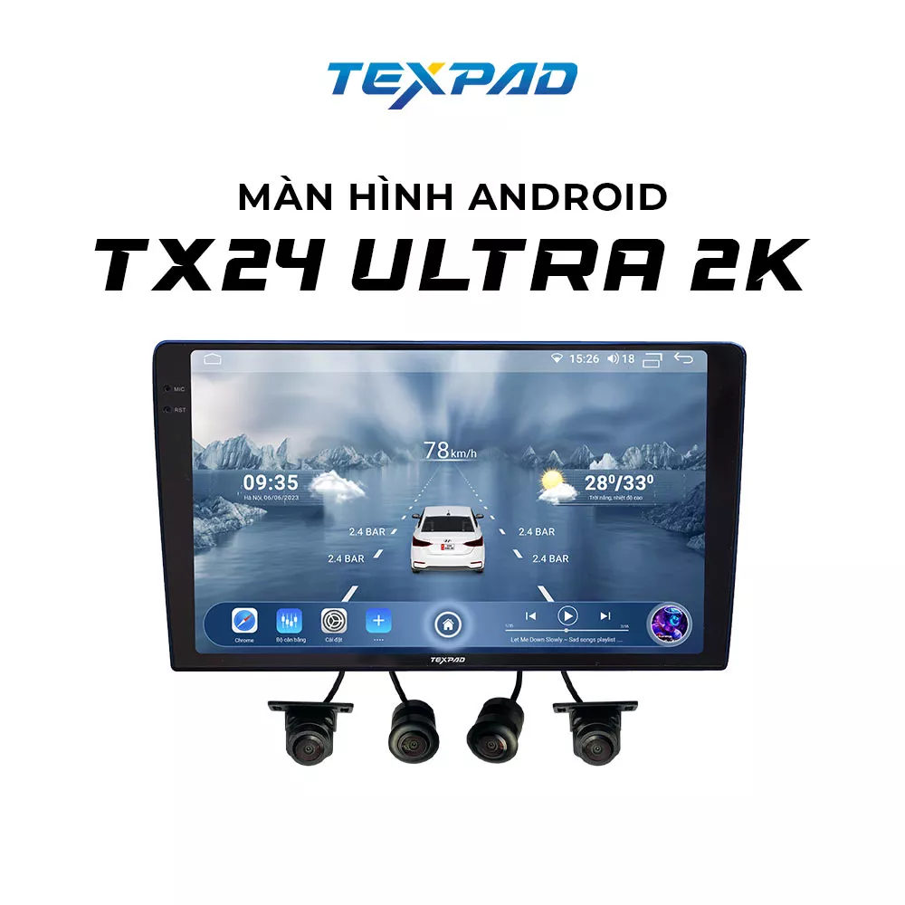 Màn hình ô tô TexPad TX24 Ultra 2K - Hình 1