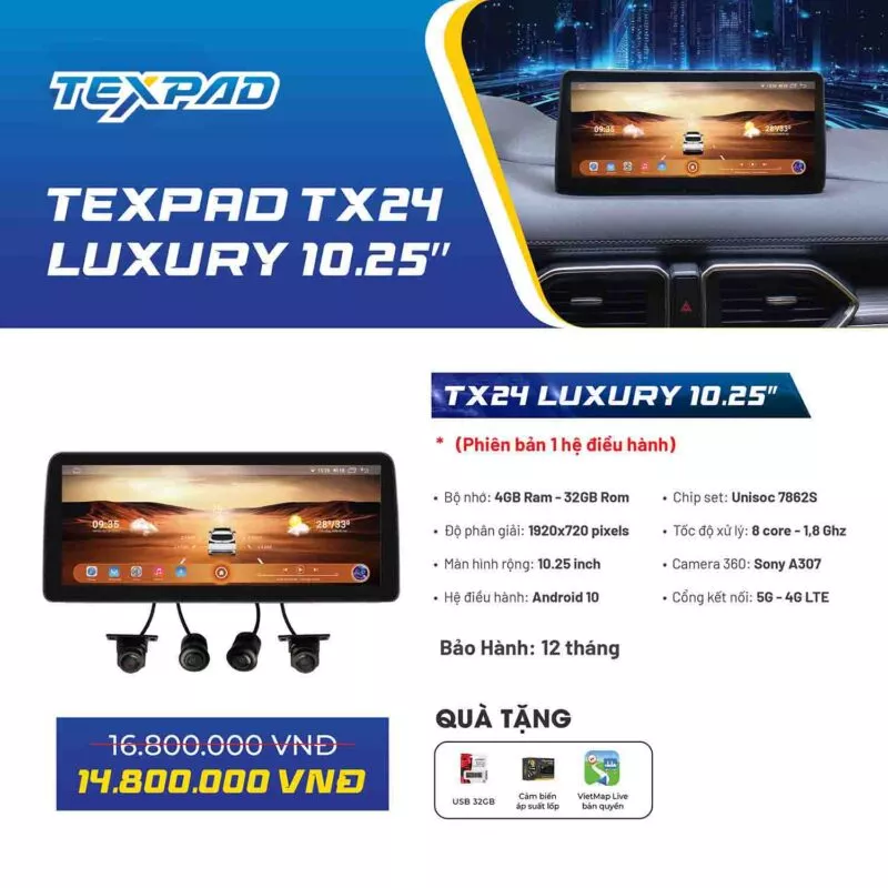 Màn hình TexPad TX24 Luxury 10.25 inch - Hình 7